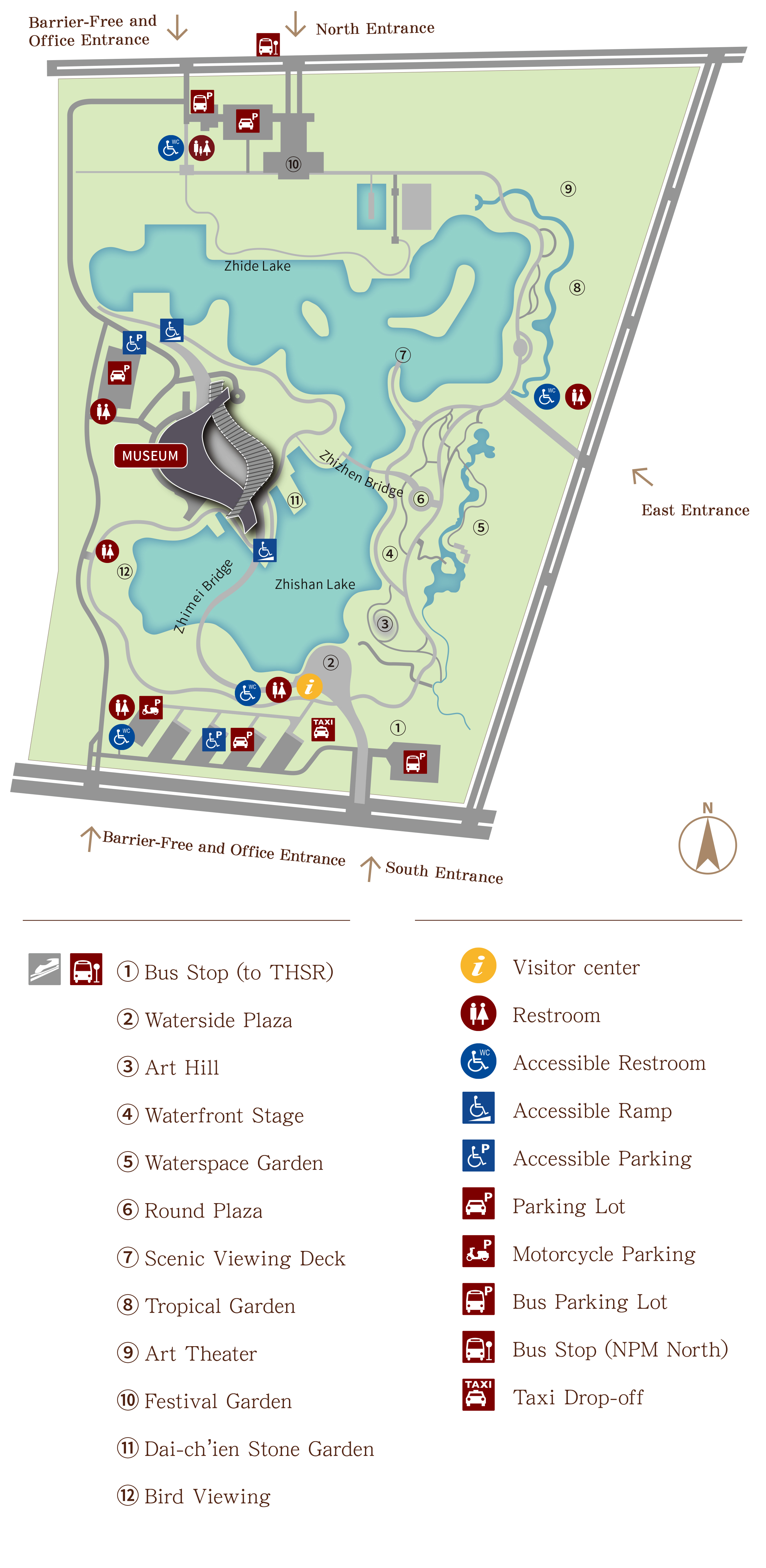 The Southern Branch of the National Palace Museum Parkmap